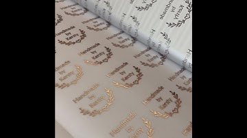 Custom Metallic Foil Sticker Labels, Gold Foiling Machine