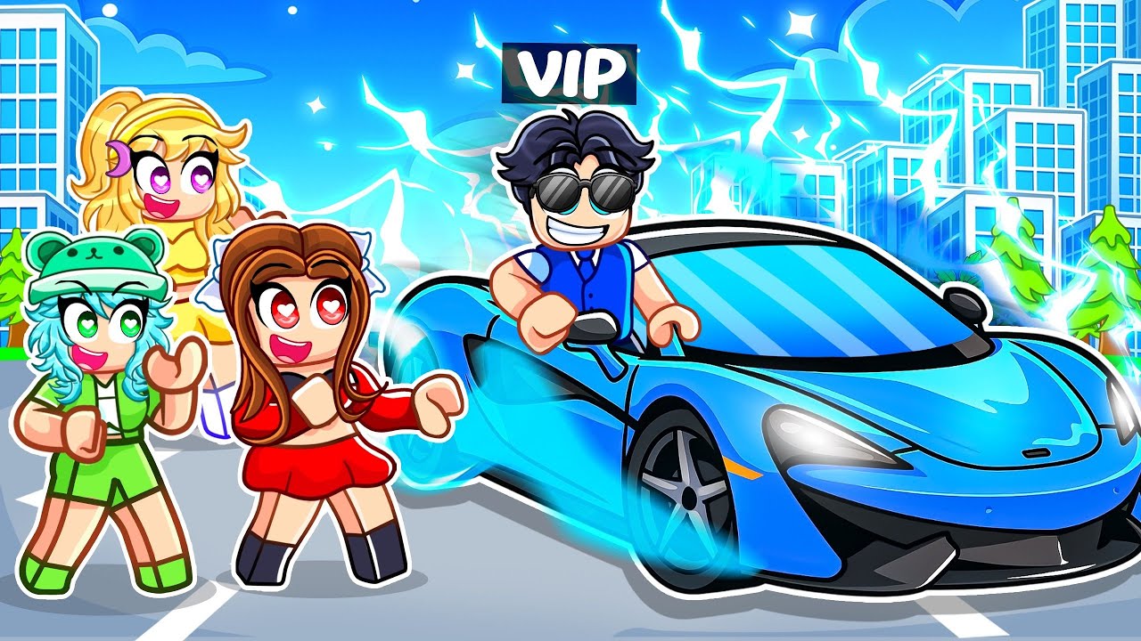RIZZING GIRLS With The VIP SUPERCAR In Roblox VEHICLE LEGENDS! - YouTube