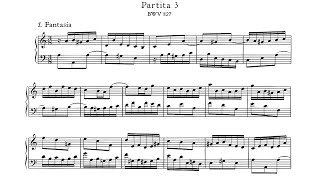 JS Bach / András Schiff, 1983: Partita No. 3 in A minor BWV 827 - Decca 411 732-1