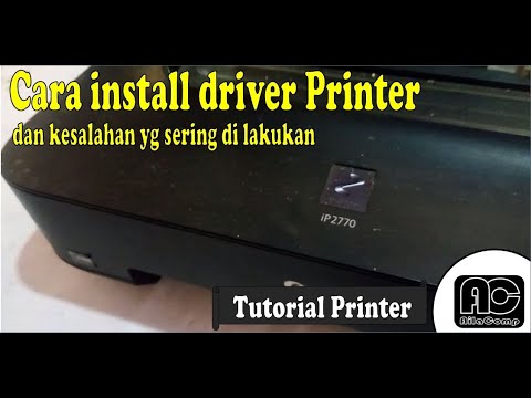 Cara Instal Driver Printer Canon IP 2770 tanpa CD Driver. 
