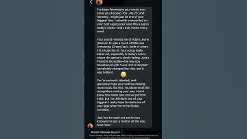 These are the kind of messages that keep artists going #dm #instagram #indiemusician #indierock