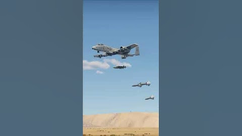 Warthog Unloads Payload On Desert Hillside Target Now.