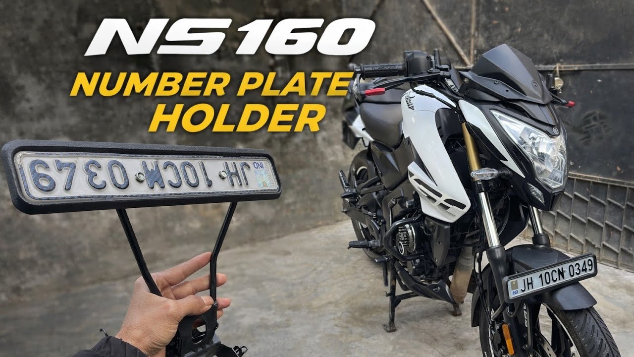 NS160 Best Number Plate Holder Upgrade 😍 | Must Have Mod.