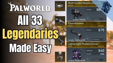 How to Unlock Every Legendary Weapon & Armor in Palworld!