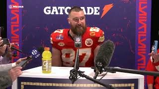 'SUPER BOWL CHAMPS, BABY!' - Travis Kelce after Chiefs' back-to-back Super Bowl title | NFL on ESPN