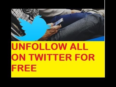 (No Programs or Tools) How To Mass Unfollow On Twitter For Free || unfollow everyone at once ||