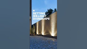 tutorial Enscape SketchUp | setting IES Light di enscape render.  #enscapeforsketchup #tutorial #3d