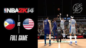 Team Bagong Pilipinas vs Team USA | Full Basketball Game | NBA 2K14 Modded Gameplays [21-OCT 2025]