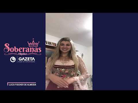 Candidatas a soberanas da 36ª Oktoberfest – Luiza Fischer de Almeida