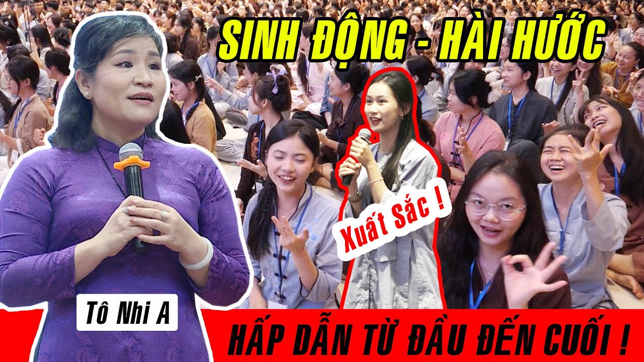 SINH ĐỘNG - HÀI HƯỚC với bài giảng SỐNG LÀNH SỐNG SÂU của Cô Tô Nhi A tại chùa Hoằng Pháp