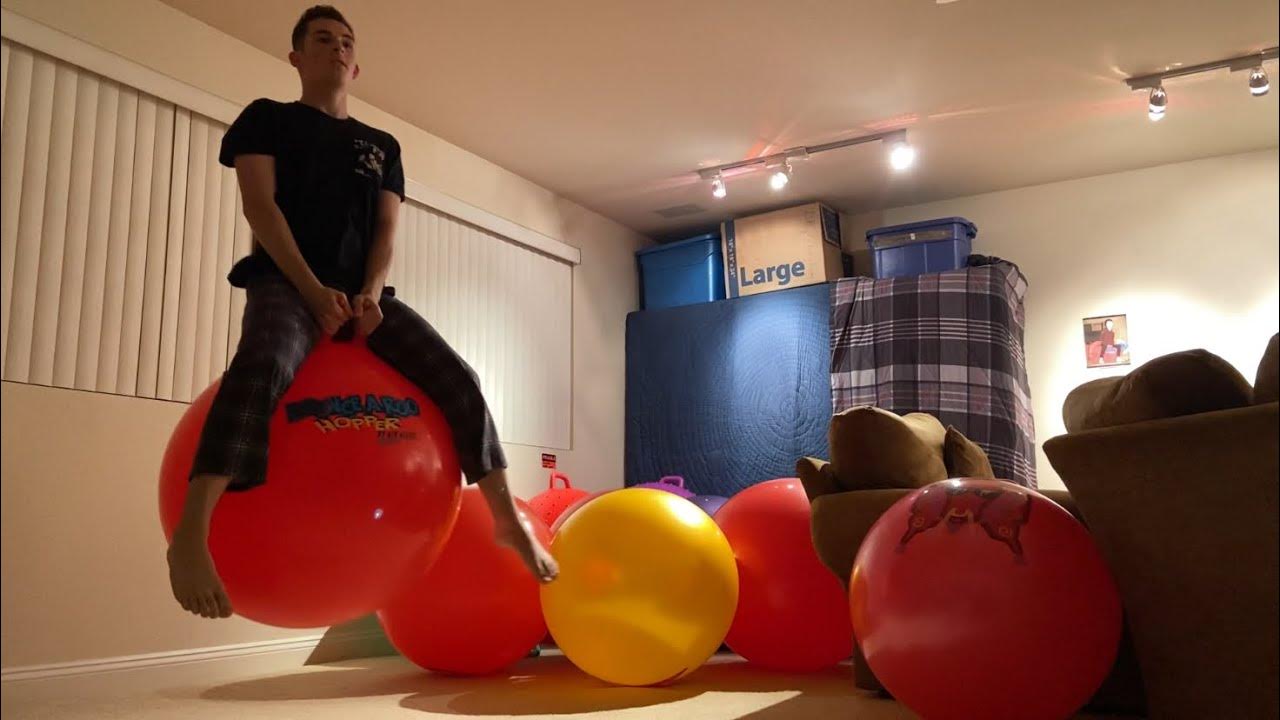 Night time bouncing with the biggest bounce a roo hopper YouTube