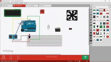 Sistem Kendali Dengan Aktuator Kipas Menggunakan Aplikasi Fritzing