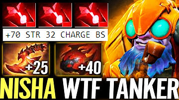 🔥 NISHA Tinker WTF Tanker MID — HEART + Overwhelming Blink +70 STR Bloodstone IMBA Dota 2 Pro
