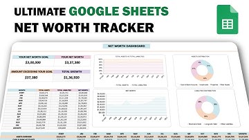 How to Create a Net Worth Tracker in Google Sheets  #networth #networth2025  #googlesheetstemplate