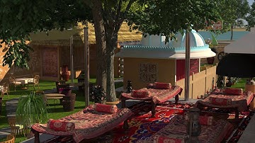 3D Animation of Open Village Restaurant - Kems Studio