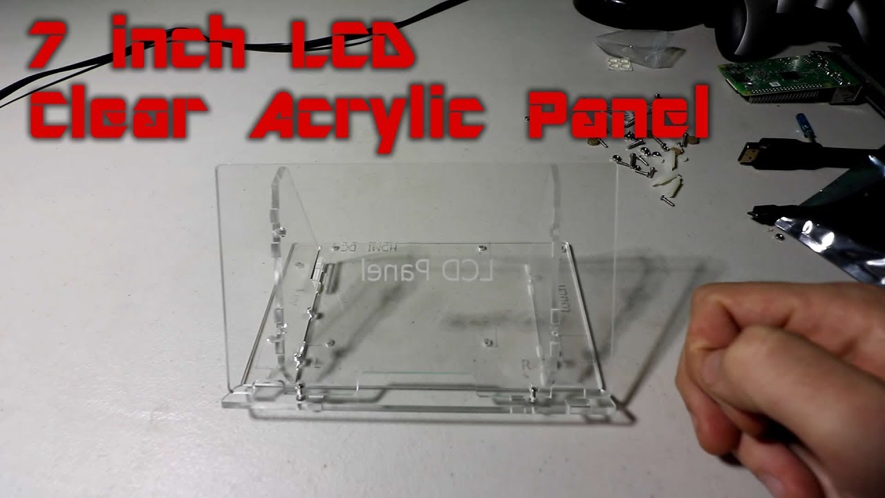 Transparent 7 Inch LCD Acrylic Display Screen Housing Bracket For Raspberry Pi
