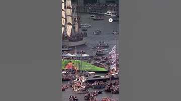 Thousands of boats arrive in Amsterdam for sailing festival