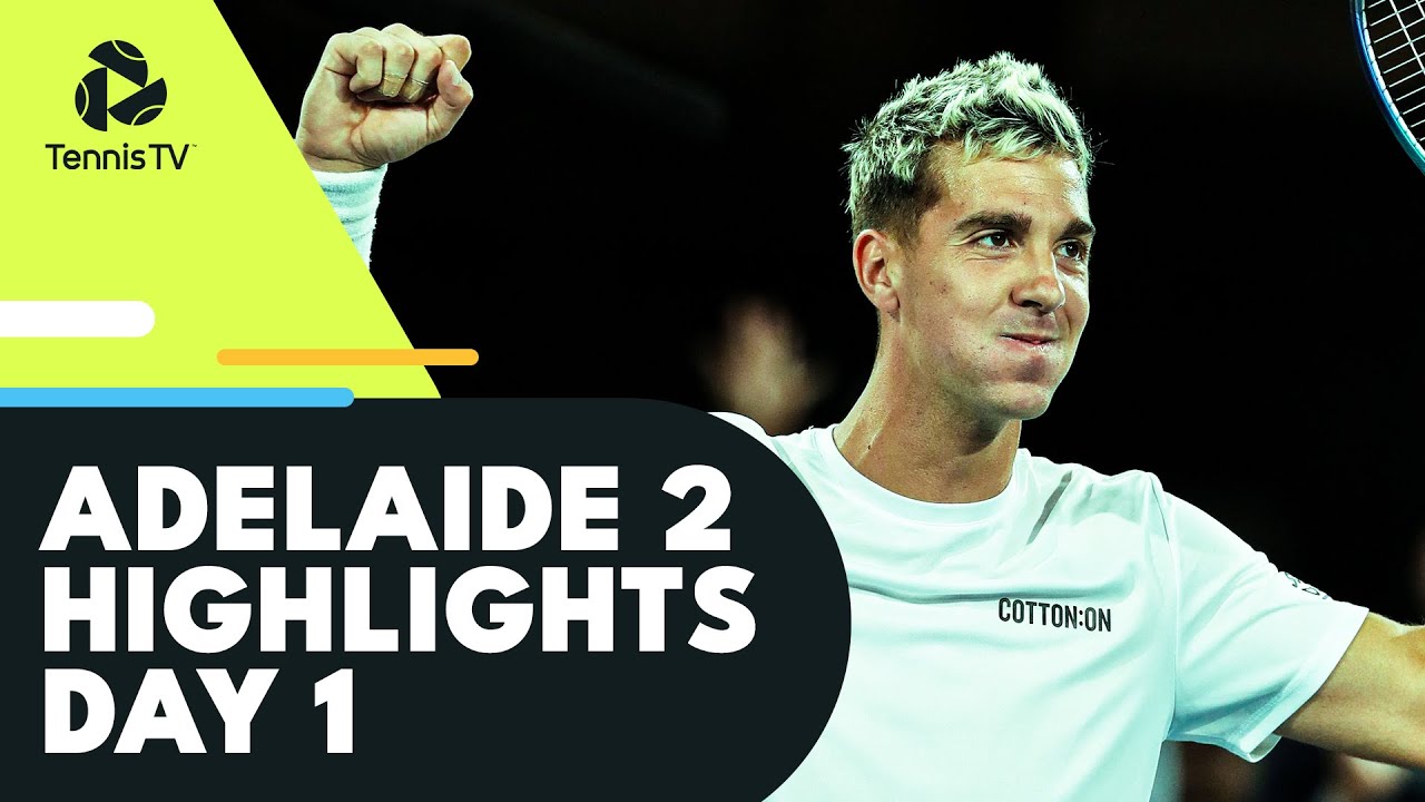 Kokkinakis Faces Popyrin; Kecmanovic and Edmund Also Feature Adelaide 2 2023 Day 1 Highlights