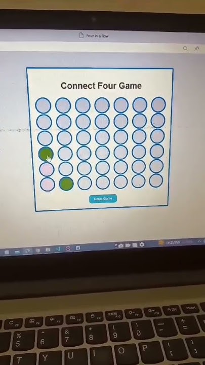 connect four game #html #css #javascript #webdevelopment - YouTube