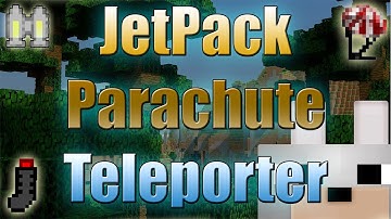 Minecraft Mods - Jetpack, Parachute, and Teleporter 1.3.1 Review and Tutorials
