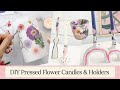 How to Add Pressed Flower to Candles