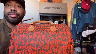 Louis Vuitton Speedy Stephen Sprouse Graffiti Cleaning. pt 1