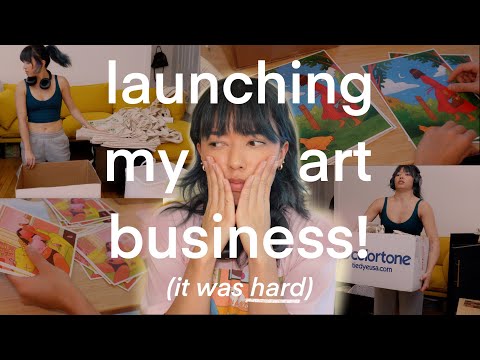 launching my online art shop 🚀 inventory, organizing, & website design