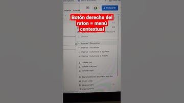 crear tablas usar botón derecho ratón #menu #contextual #googledrive #tutorial #profesor #online