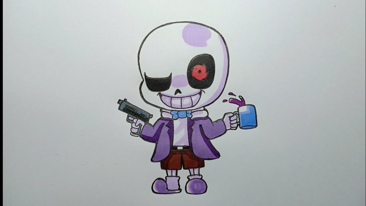 How To Draw sudden changes sans chibi very Easy - YouTube