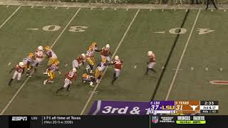 LSU Scores On Huge Third Down Play To Seal Game Vs Texas\/\/College Football Highlights 2019-2020