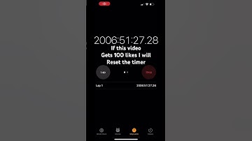 100 likes and I will reset the timer