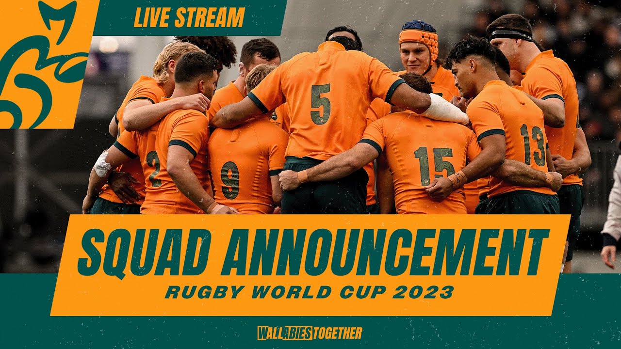 Wallabies World Cup Squad Announcement Rugby Heaven