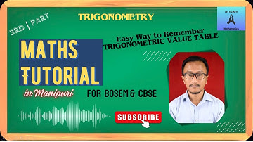 Class 10 || TRIGONOMETRY || Part 3 || BOSEM & CBSE || Manipur