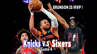 Jalen Brunson Gets MVP Chants | Knicks vs Sixers Game 4 REACTION