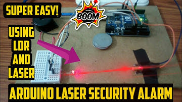 Arduino Laser Security Alarm || Laser Security with LDR|| Arduino Burglar Alarm