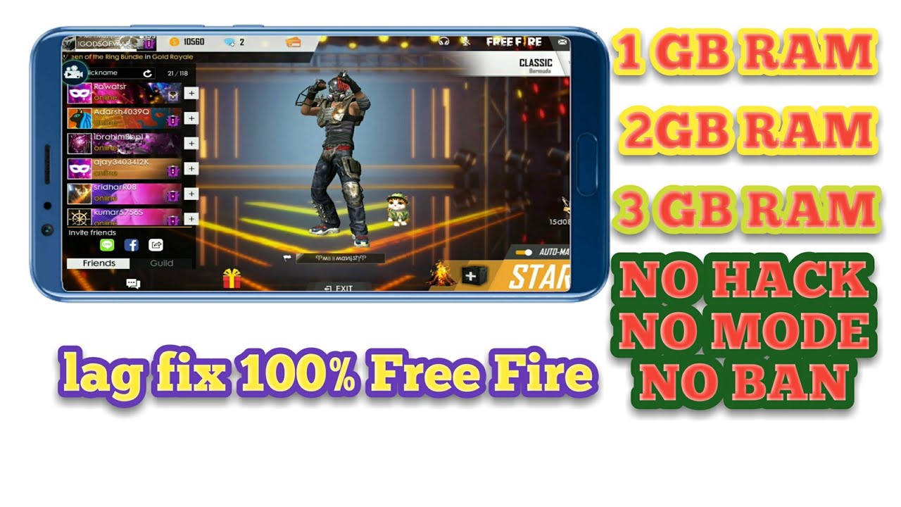 FREE FIRE 1.2.3 GB RAM LAG 100% FIX SMOOTH RUNNING GAME by ... - 