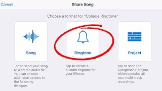 Create Free Ringtones on iPhone from Audio/Music Files using GarageBand (iOS/iPad) screenshot 5