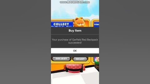 Roblox Easy Obby, Buying a Garfield Red Backpack UGC
