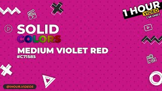 Medium Violet Red #C71585 - No Audio - 1 Hour - 4k - Chromotherapy - Solid Color