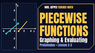 Piecewise Functions: Graphing & Evaluating 📈