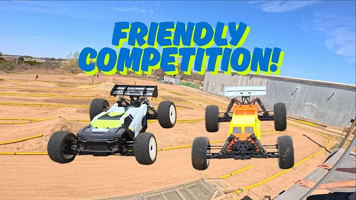 Losi 8ight XTE and Tekno ET48 2.2 Spar at the Race Track