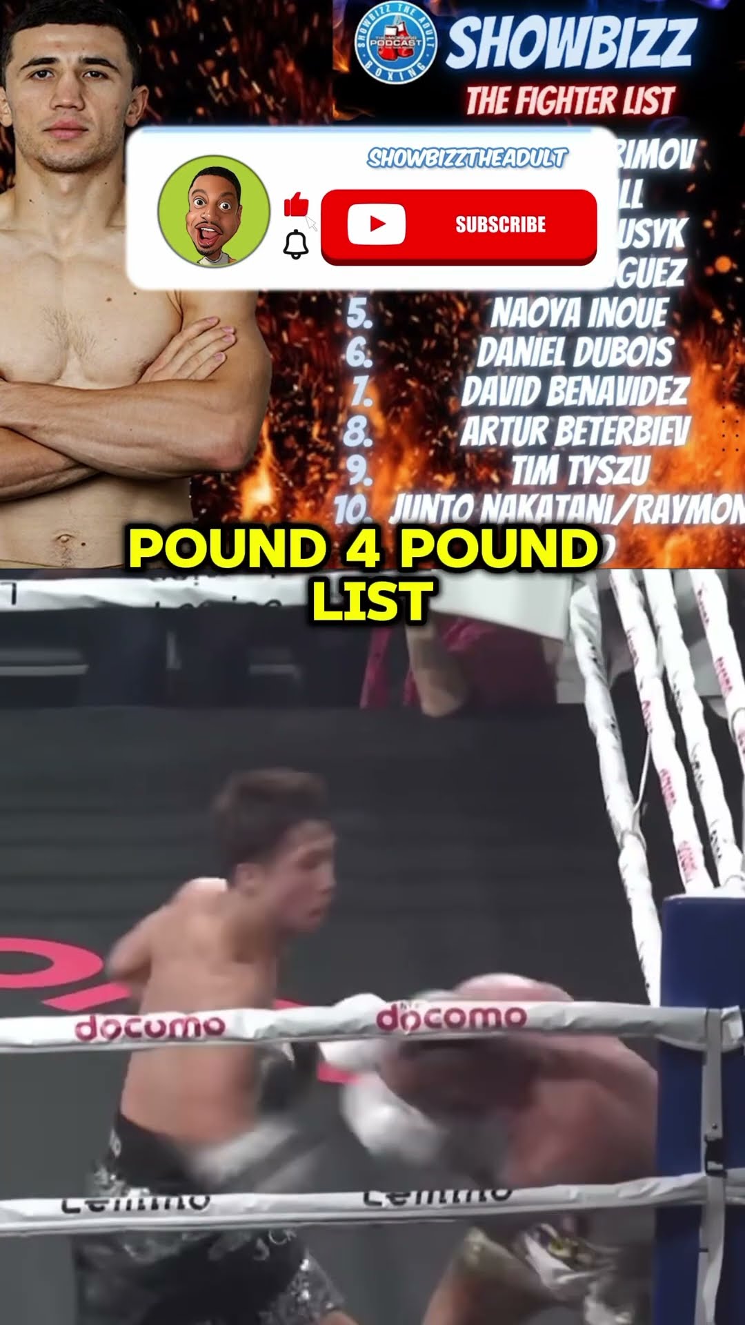 I replaced the p4p list for my fighters list here is why