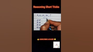 Reasoning Short Tricks| SSC GD Reasoning| Number Series| Reasoning Questions| #ssc #allexam #rrbntpc