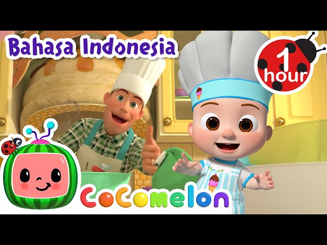 Tepuk Kue, Buat kue🎂🍰 | CoComelon Bahasa Indonesia - Lagu Anak Anak | Nursery Rhymes class=