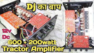 600 + 200 watt 12v Dc Tractor Amplifier // Review And Sound Testing // Coolboy_ni // Ai Wok //