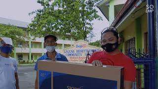 RCSPS Gave A Television Set to Laguna Resettlement Community School on December 5, 2020