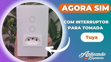Interruptores touch com WIfi Tuya com tomada compatível com Alexa e Google - Tuya Smart .
