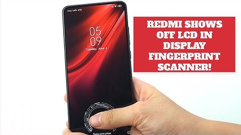 Redmi shows off LCD in display fingerprint scanner! says it is ready for mass production!