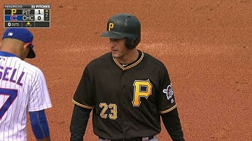 PIT@CHC: Freese rips an RBI double to right field