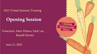 2022 Virtual Summer Training Opening Session